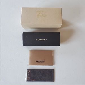 New Burberry authentic sunglasses case, box, card, cloth